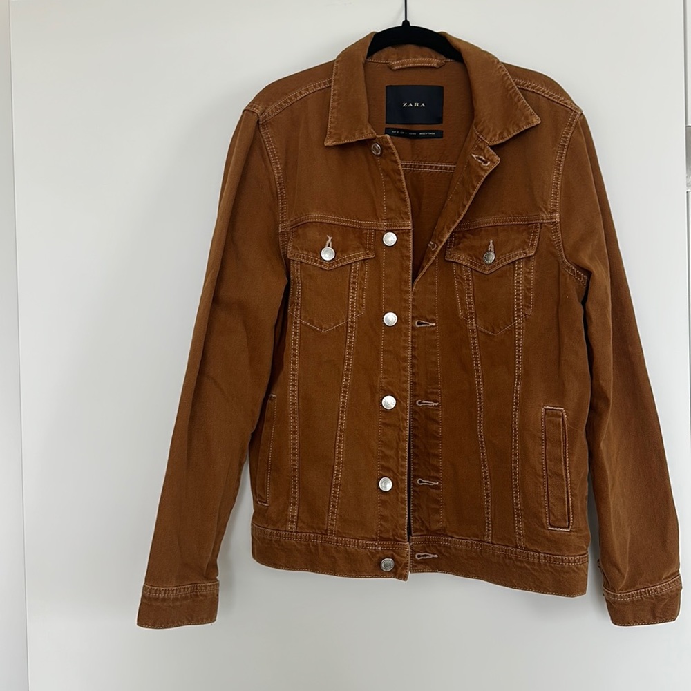 Zara brown jean jacket!